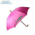 Promoção de Qualidade de Fibra De Vidro rosa 23 &quot;e 27&quot; 8 Painel Auto Walking Stick Personalizar Logotipo Impressão De Madeira Lidar Com Umbrella Atacado